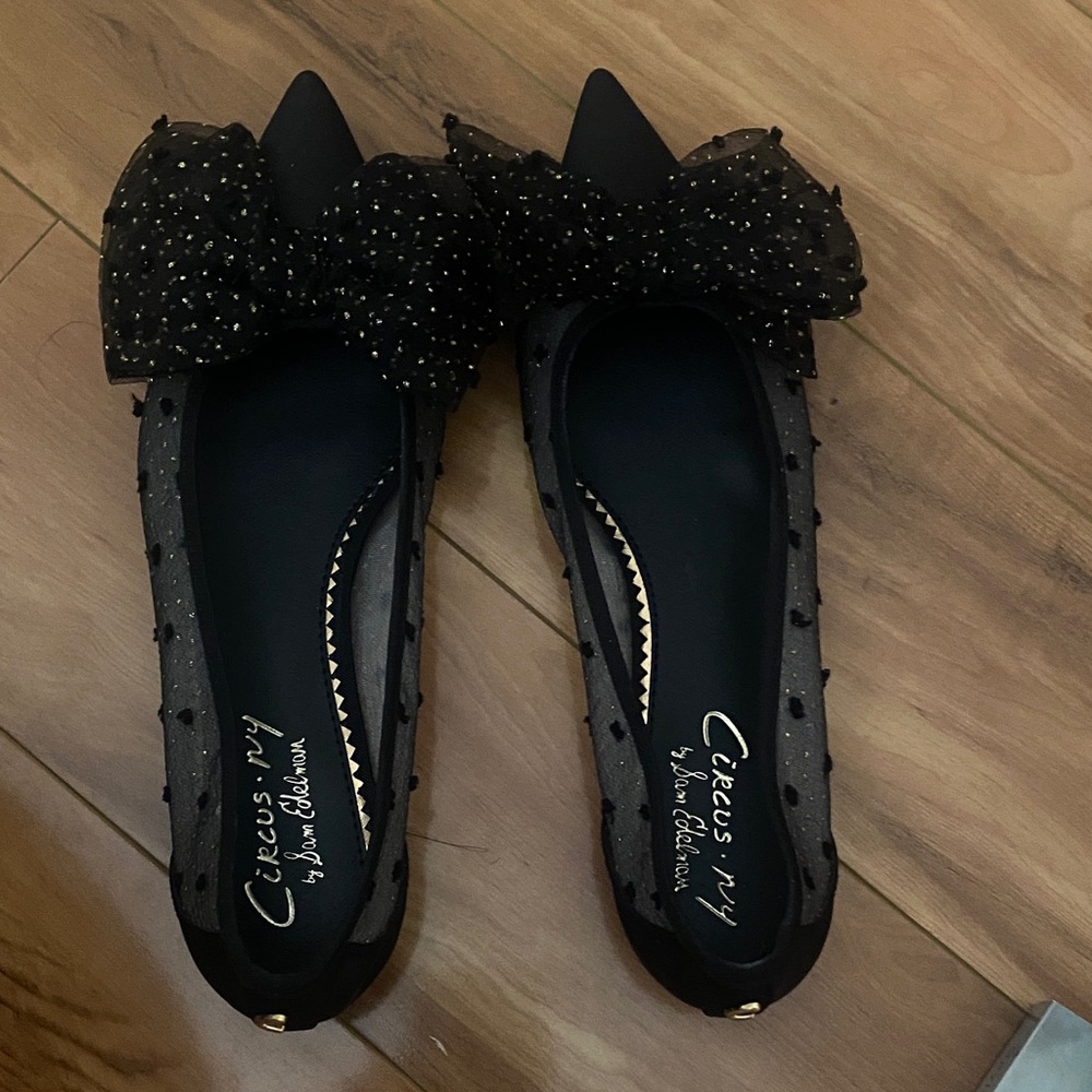 Circus by Sam Edelman Black Bow Flats